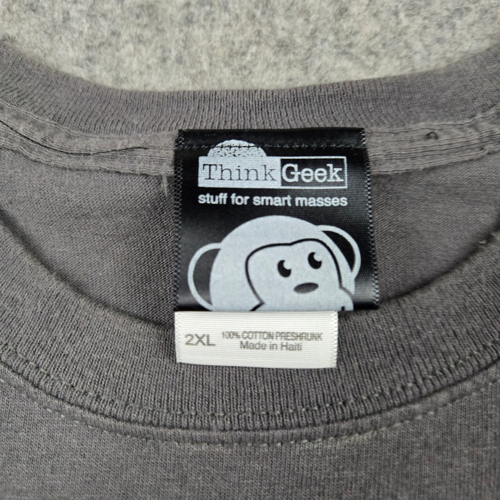 ThinkGeek T Shirt Mens 2XL Gray The Dice Are Trying To Kill Me DND Gamer Geeky - Picture 4 of 8